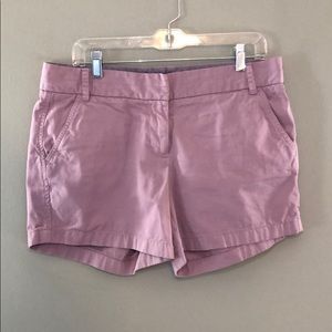 J Crew Lilac chino shorts